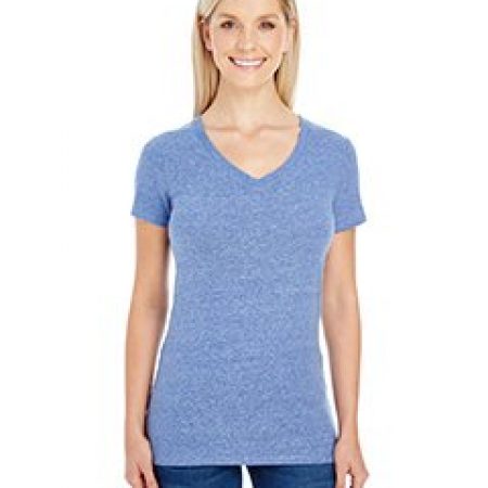 Women's Triblend Short-Sleeve V-Neck T-Shirt