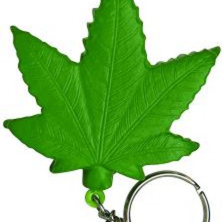 Cannabis Leaf Keychain Stress Reliever