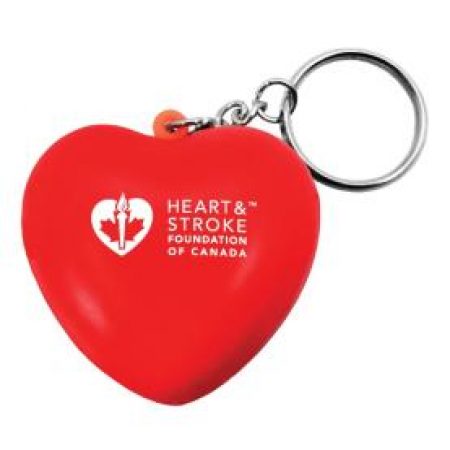 Custom Heart Keychain Stress Reliever