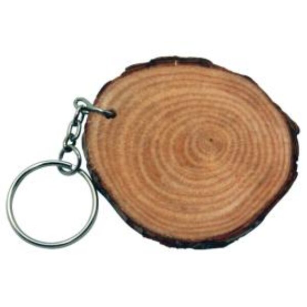 Natural Wood Keychains