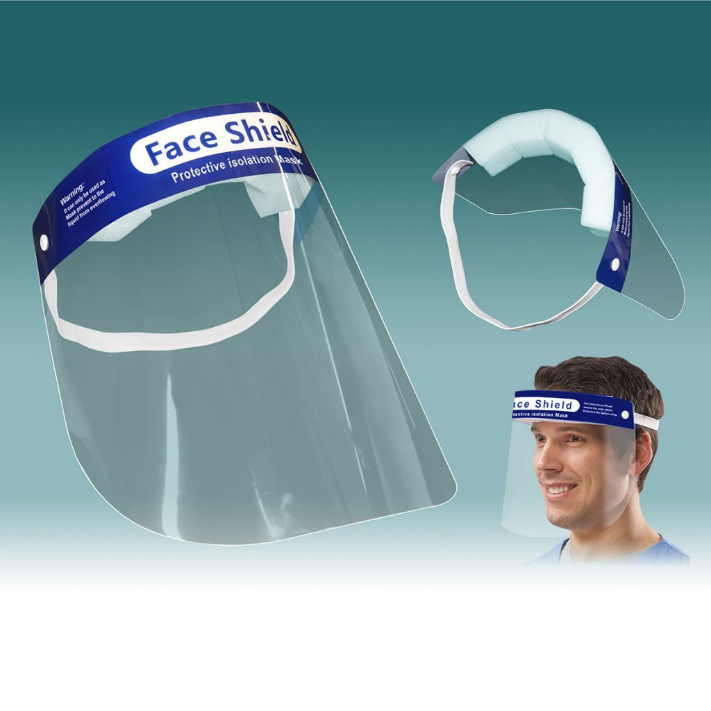 Écran facial transparent