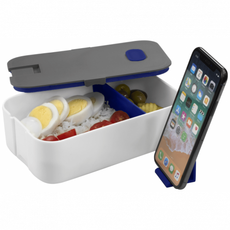 Custom 2 Compartment Bento Box with Phone Stand