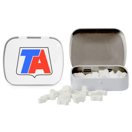 Custom Domed Tin with Truck Shaped Mints