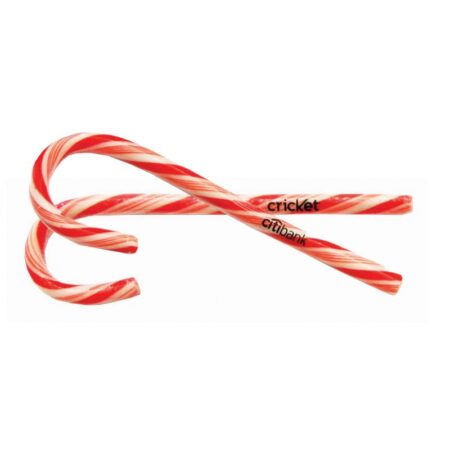 Custom Large Candy Cane w/Clear Label