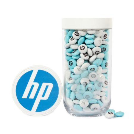 Custom Gift Jar with Printed Customized Lid with Personalized  M&MS®