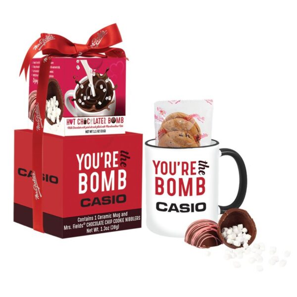 Custom Mrs Fields Valentines Mug | Cookies & Hot Cocoa Set
