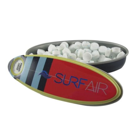 Custom Stripe Surfboard Mint Tin