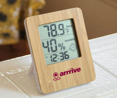 Bamboo Indoor Custom Weather Station Clock