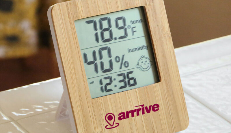 Bamboo Indoor Custom Weather Station Clock