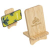 Custom FSC® Bamboo Wireless Charger Portable Phone Stand