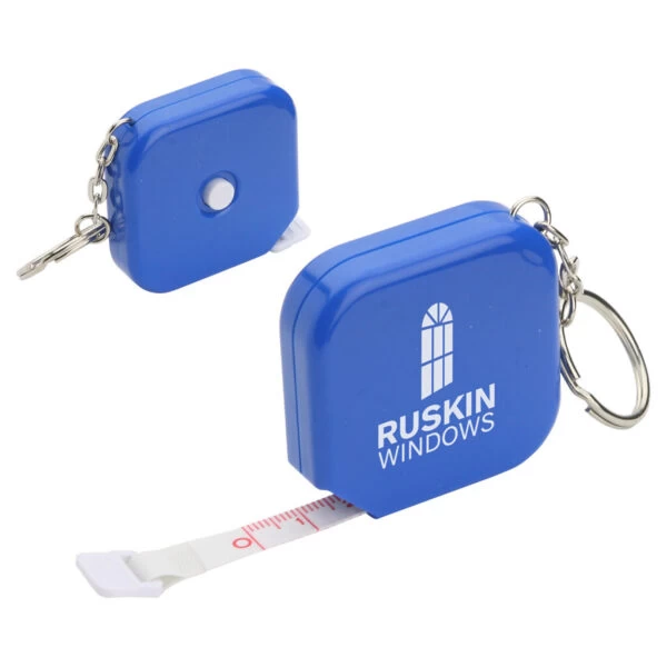Custom Square 5-Foot Tape Measure with Key Chain