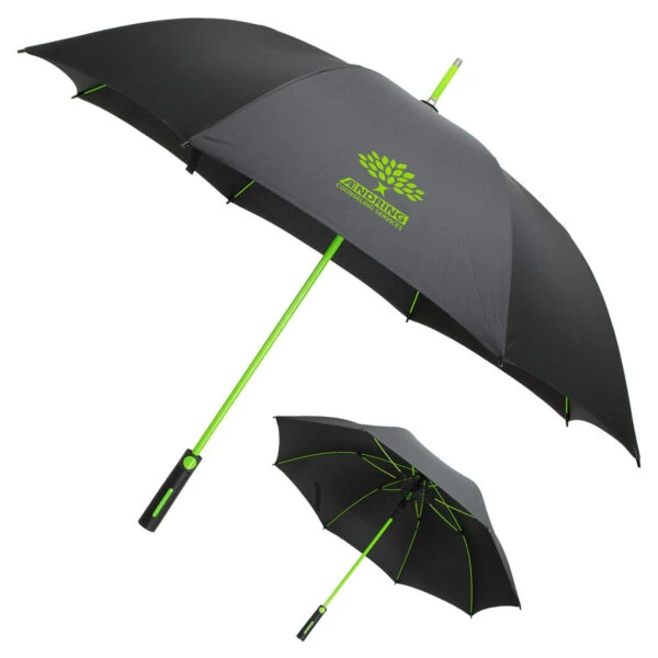 Custom Parkside Auto-Open Umbrella with Contrasting Color Frame
