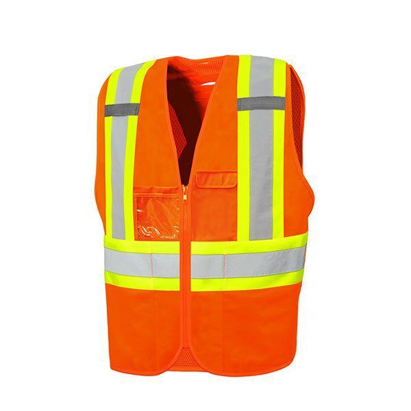 Custom Zipper Traffic Vest | Safety & Brand Visibility