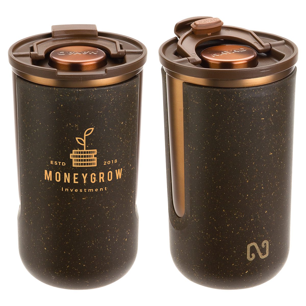 Custom NAYAD® Infinity 14 oz Coffee Grounds/Recycled Polypro... | Elevate Your Brand
