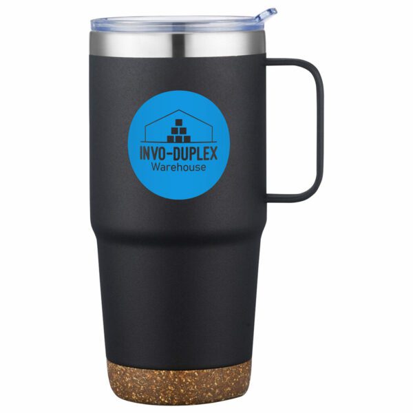 Mug de voyage cortina 24 oz isolé sous vide avec base en liège