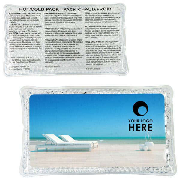 Laid Back Grand Rectangle Aqua Pearls™ Paquet Chaud/Froid