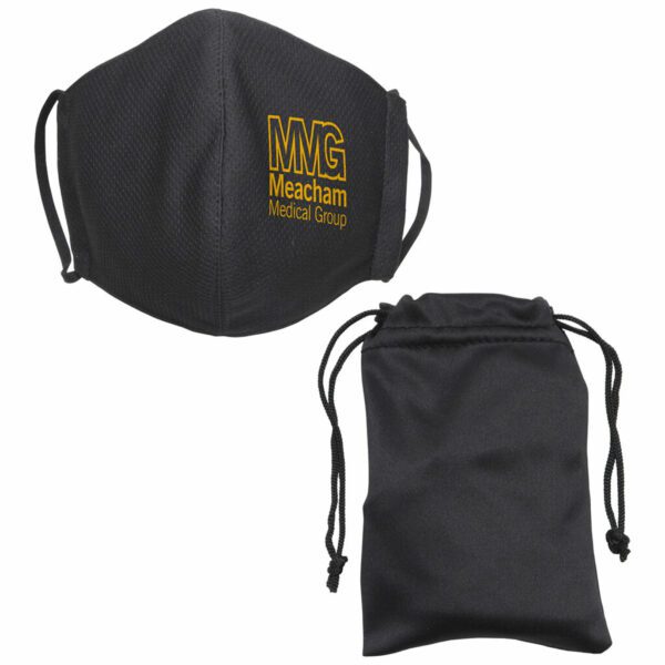 Custom Refresh Microfiber Cooling Mask with Travel Pouch