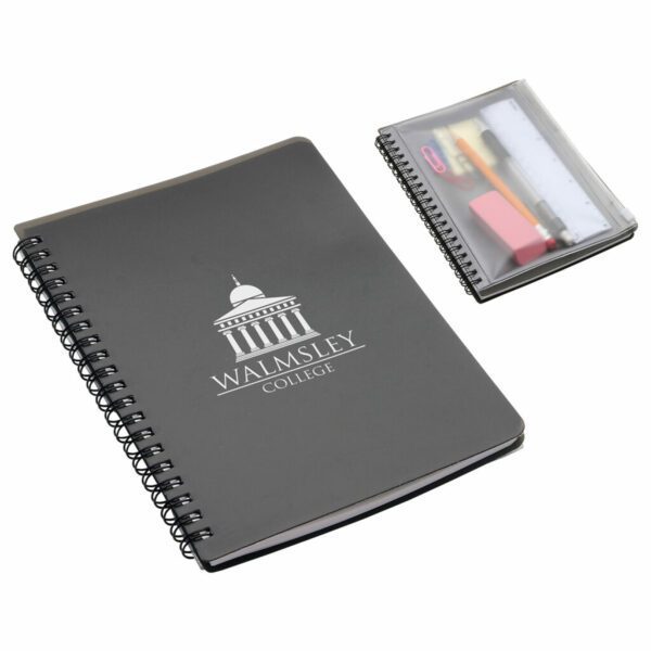 Carnet à couverture rigide avec pochette