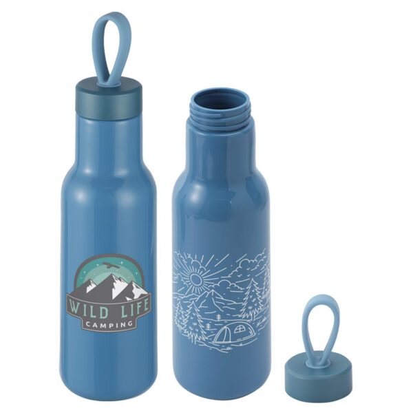 Custom Cameo 23 oz PLA Sports Bottle with Silicone Loop Handle