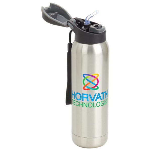 Custom Stratford 17 oz Pop-Top Vacuum Insulated Stainless Steel Bottle