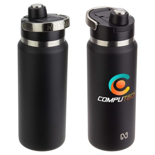 Custom NAYAD® Traveler 26 oz Stainless Double-wall Bottle with Twist-Top Spout