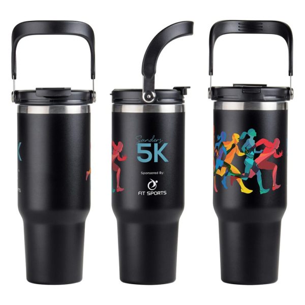 Custom SENSO® Venture DuoFlow 40 oz Vacuum Insulated Stainless Steel Travel Tumbler