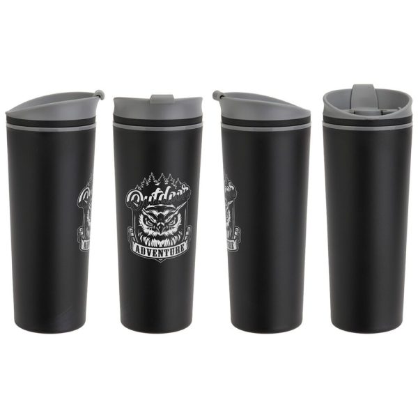 Custom Commuter 17 oz Double-wall Polypropylene Tumbler with Flip Top Closure