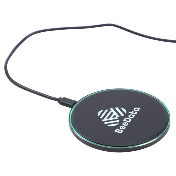 Custom 15W Light-up Aluminum Wireless Charger