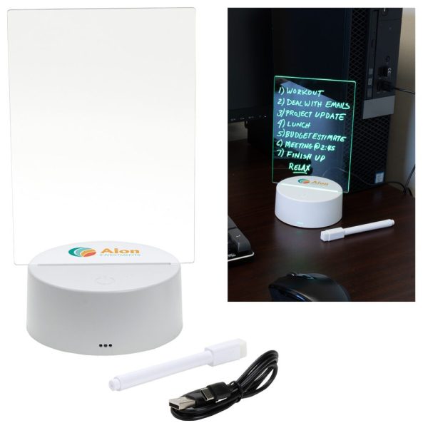 Custom Sprite Light-Up Writing Pad | Promotional Tech