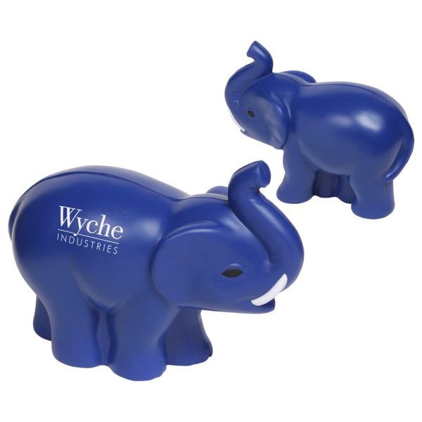 Custom Elephant with Tusks Stress Reliever