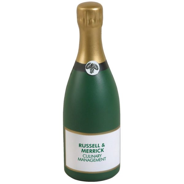 Custom Champagne Bottle Stress Reliever