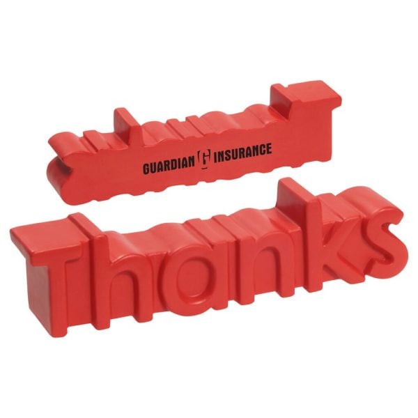 Custom Thanks Word Stress Reliever