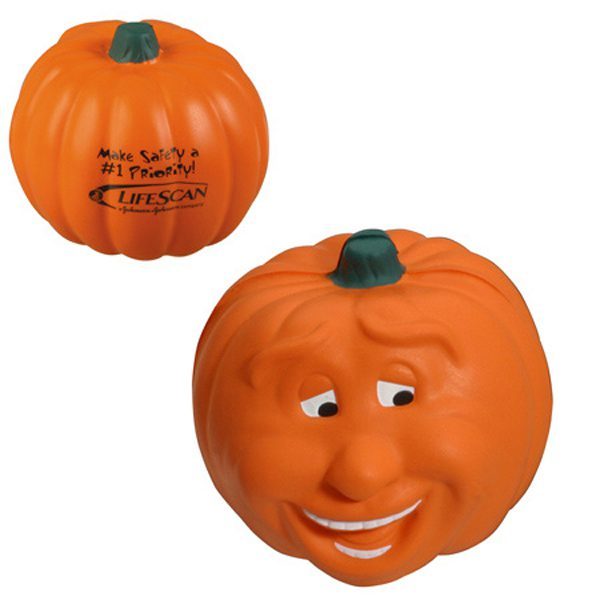 Custom Smiling Pumpkin Stress Reliever