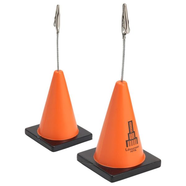 Custom Construction Cone Stress Reliever Memo Holder