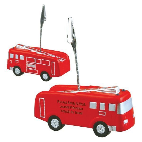 Custom Fire Truck Stress Reliever Memo Holder