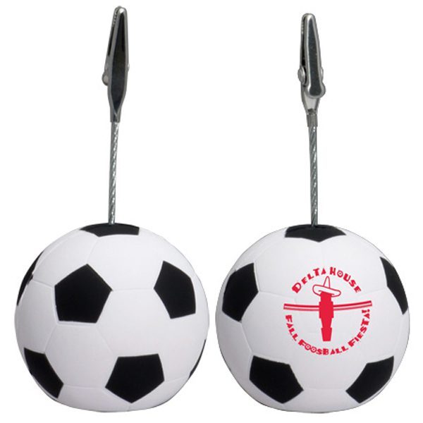 Custom Soccer Stress Reliever Memo Holder