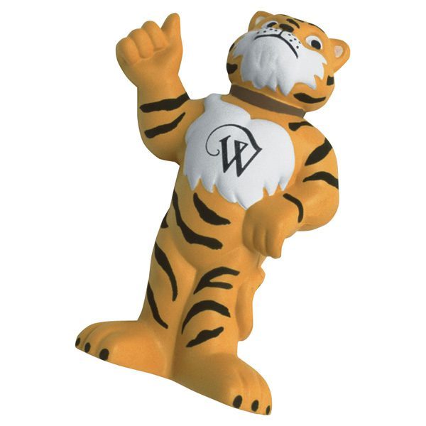 Custom Thumbs Up Tiger Mascot Stress Reliever