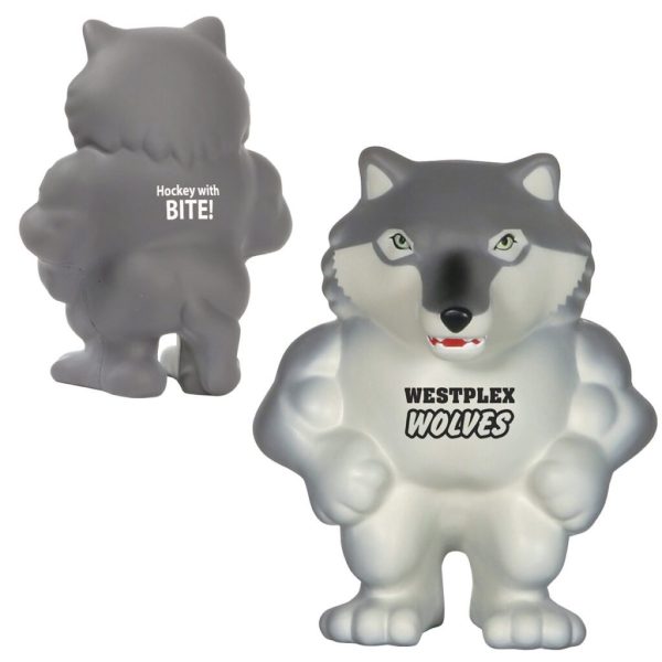 Custom Wolf Mascot Stress Reliever