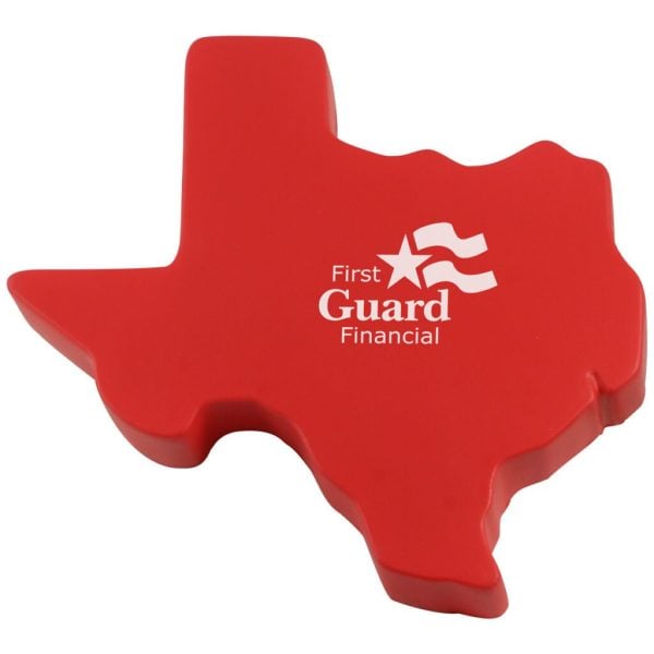 Custom Texas Shape Stress Reliever