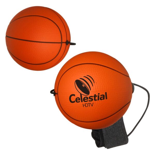 Custom Basketball Stress Reliever Yo-Yo Bungee