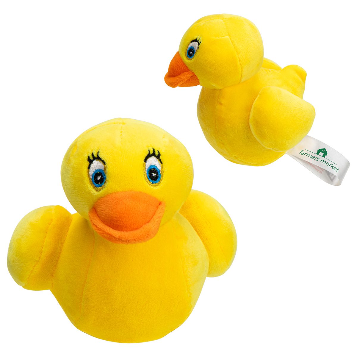 Cute yellow duck plush toy designed for stress relief and relaxation, ideal for children and adults.