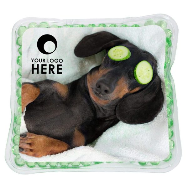 Custom Chill Square Aqua Pearls™ Hot/Cold Pack
