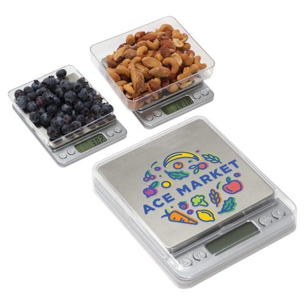 Custom Easy Measure Digital Kitchen Scale with Food Tray