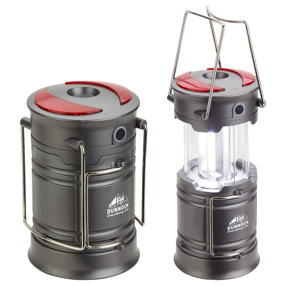 Compact and versatile Custom Retro II COB Pop Up Lantern, ideal for camping and outdoor activities.