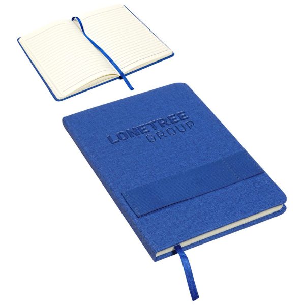 Custom Council Textured Journal with Phone + Pen Holder