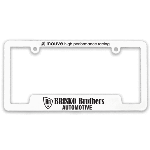 Custom 3-D Corner-View License Plate Frame