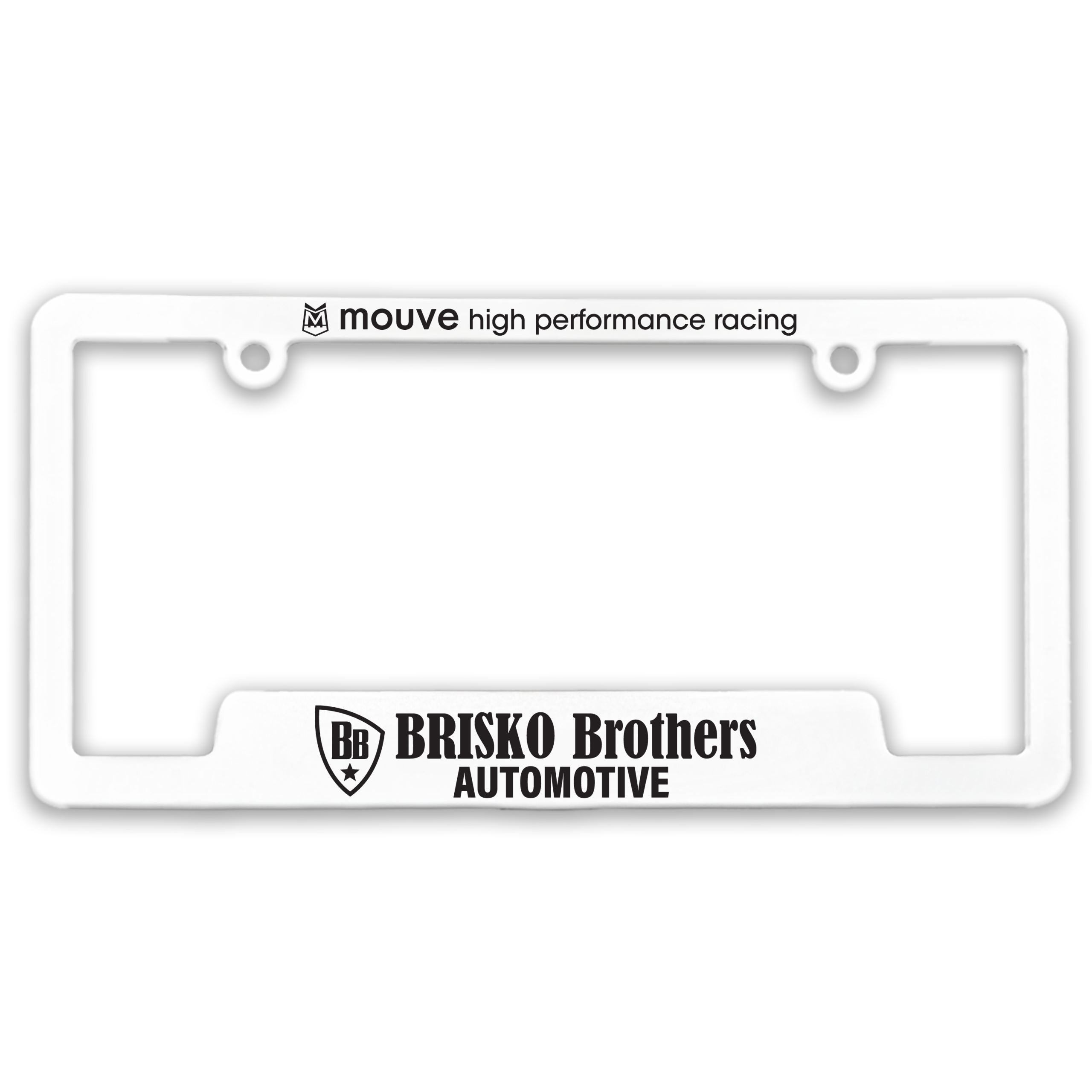 Custom 3-D Corner-View License Plate Frame