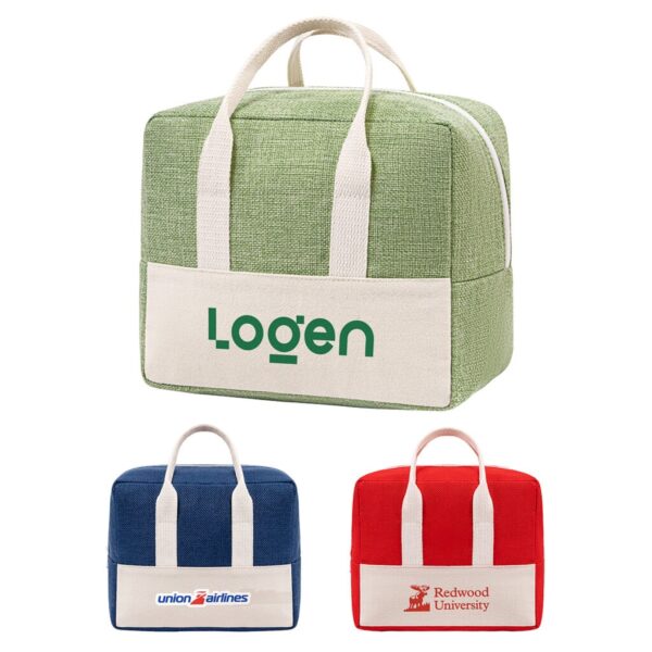 Custom Santa Cruz Textured Lunch Cooler Bag