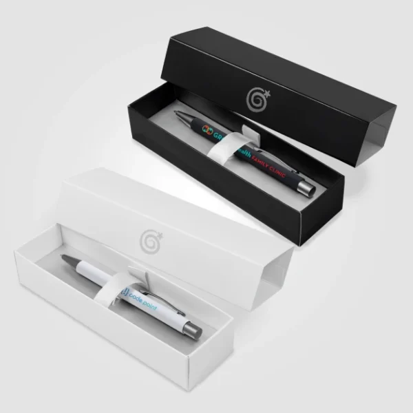 Custom Bowie Soft Touch Pen Gift Box
