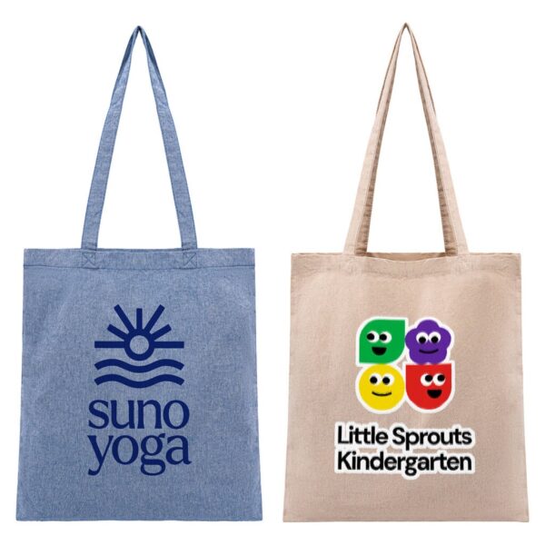 Custom recycled cotton tote